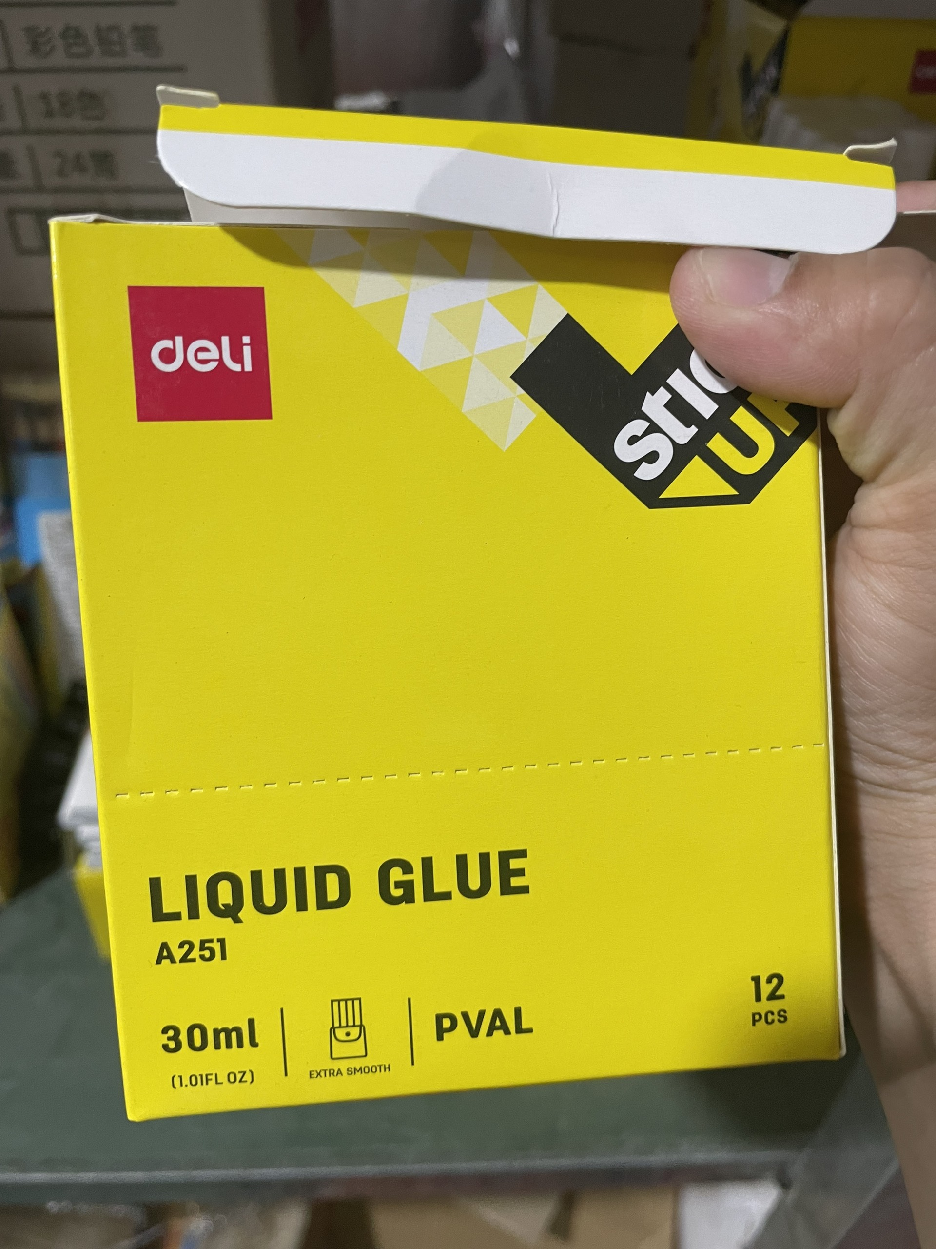 Combo 5 Chai Hồ Nước Deli Hồ dán thủ công, dán giấy siêu chắc 30ml - A251