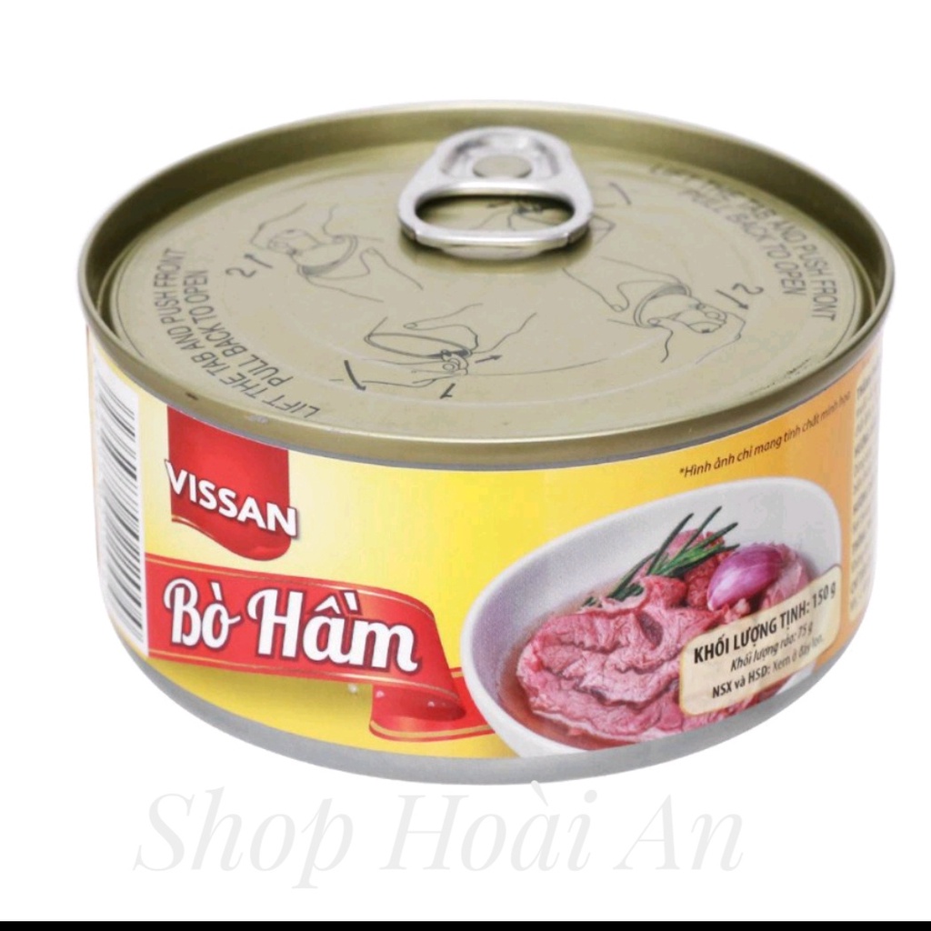 4 Hộp Bò Hầm Vissan150g (Date Mới)