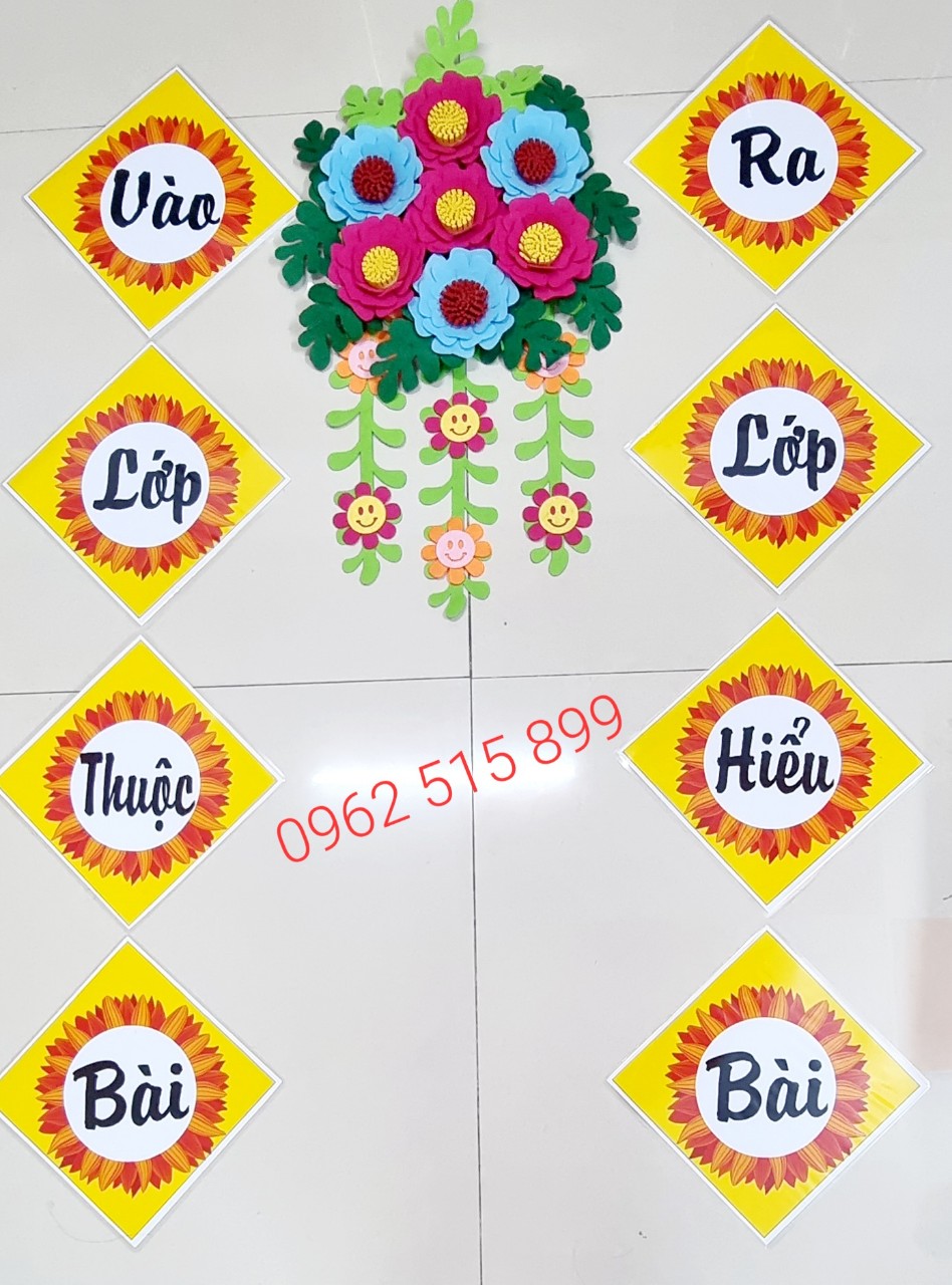 Khẩu hiệu trang trí lớp học - Cỡ A4
