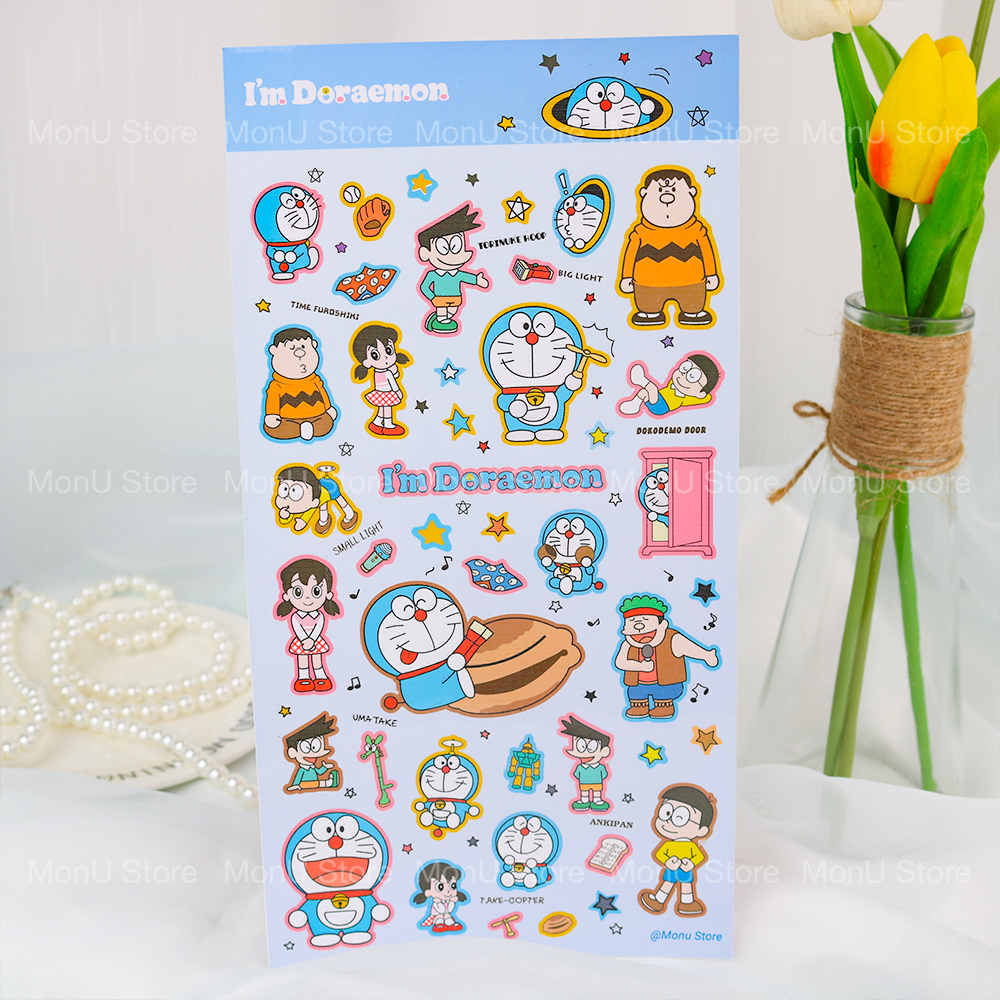 Tấm sticker I'm Doraemon Doremon dễ thương cute TooYoo BK00096