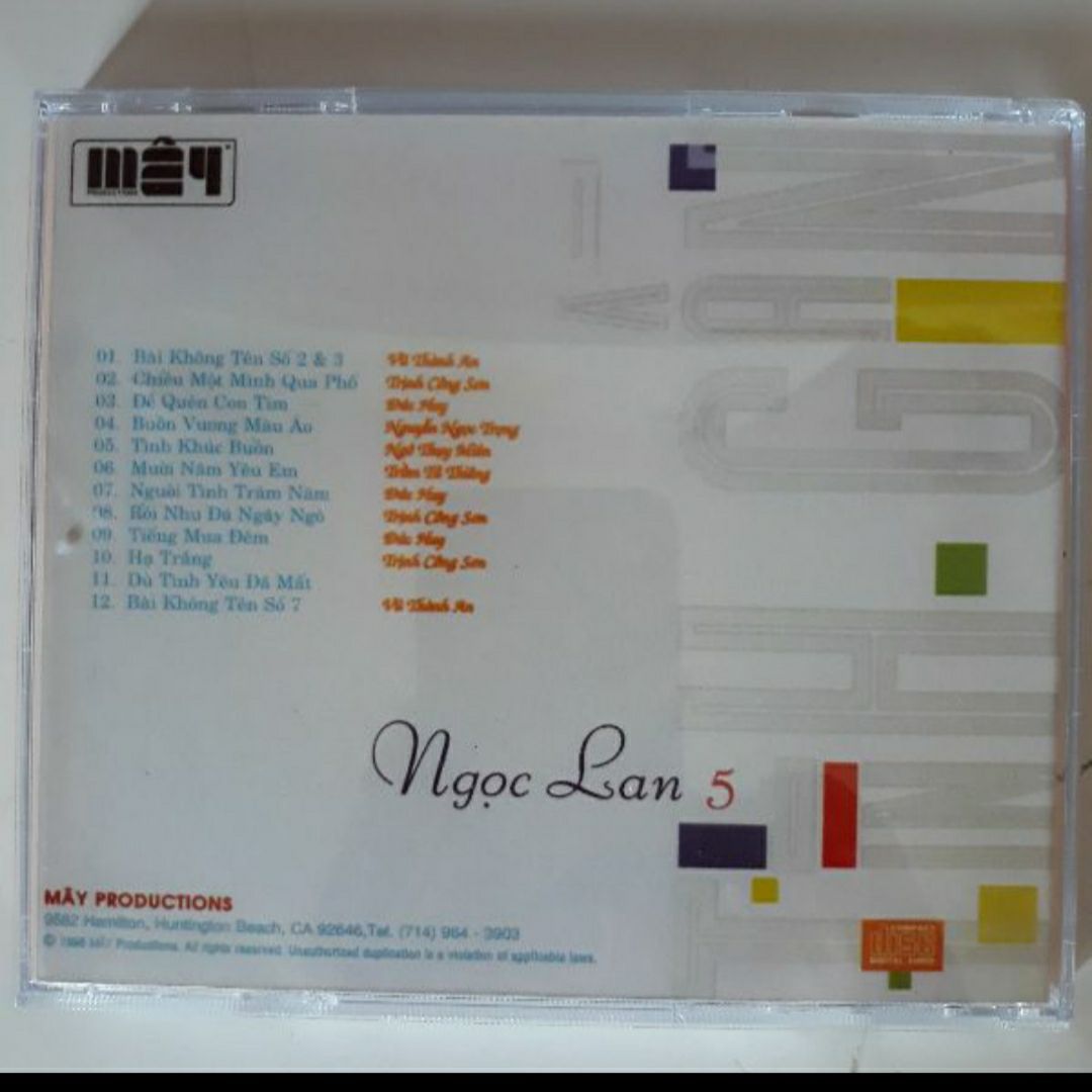 Bộ 4 cd Ngọc Lan 1 Mitsu phono
