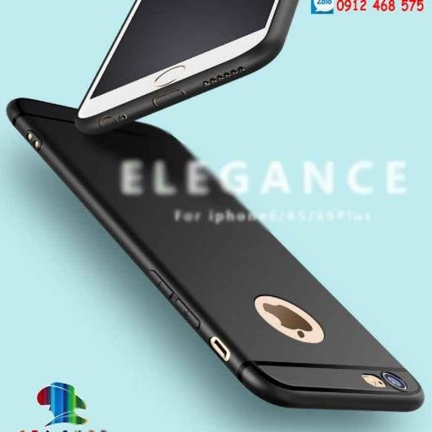 [TẶNG CƯỜNG LỰC]Ốp lưng Iphone 6 Plus - 6S Plus silicon đen