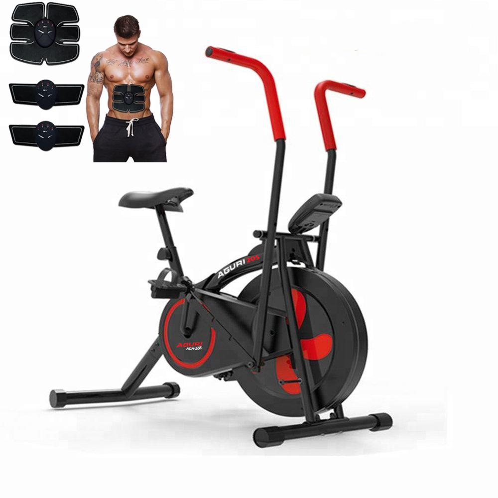 Bảng giá Xe Đạp Tập Thể Dục Tại Nhà Aguri AGA-205 + Kèm máy massage xung điện EMS