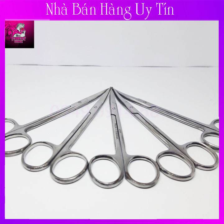 Kéo Mũi Cong Inox Nhập Khẩu Pakistan - Cắt Tích, Mồng , Tỉa Lông-Dụng Cụ Chăm Sóc Làm Đẹp Cho Gà