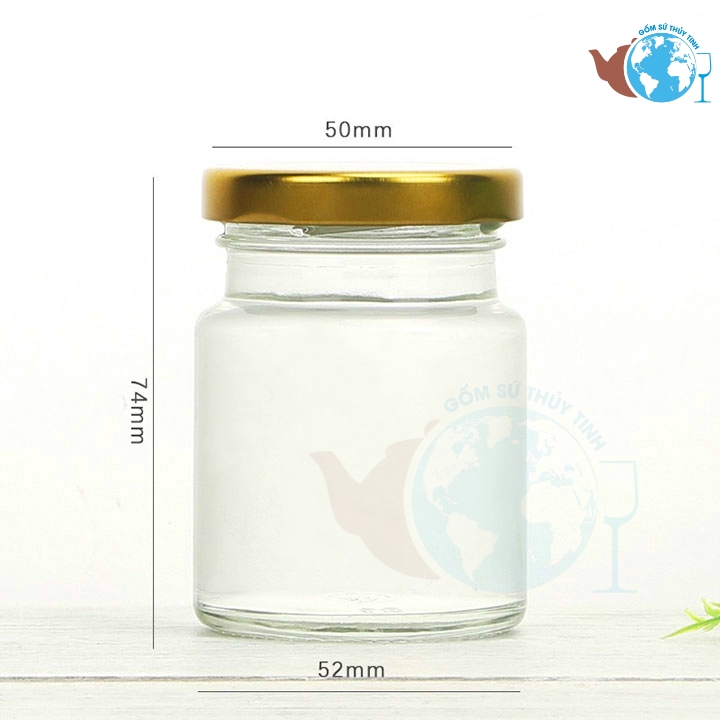 [HCM]Bộ 12 hũ thủy tinh đựng yến tinh bột 70ML