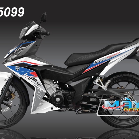 Tem rời honda winner 150 hp4 dán xe trắng