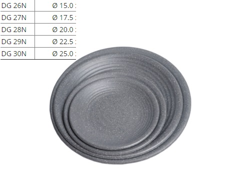 [HCM]Đĩa Nhựa Gân Melamine Nhám Xám