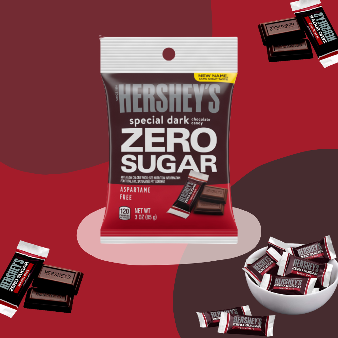 Kẹo Chocolate Hershey s không đường ăn kiêng Mỹ gói 85g USDA