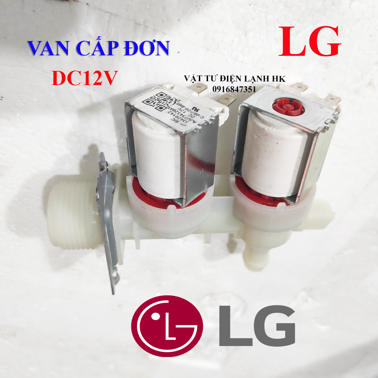 Van cấp nước đơn một cổng - ba cổng máy giặt lg 3 cửa - valve dc 12v