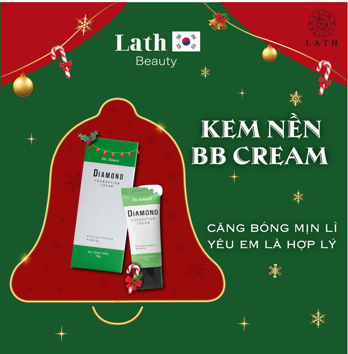 Kem nền dạng kem BB Dr.Smart Diamond Foundation Cream 20g