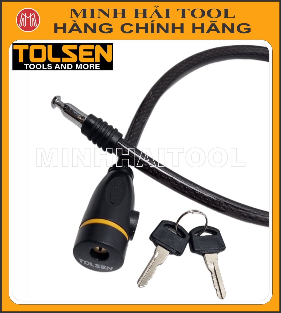 TOLSEN – Ổ khóa dây. Model: 55170. Chiều dài dây 800mm