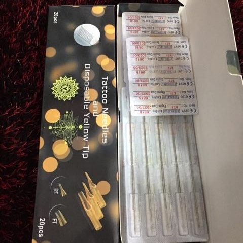Hộp kim xăm + ngòi 7rl đi nét