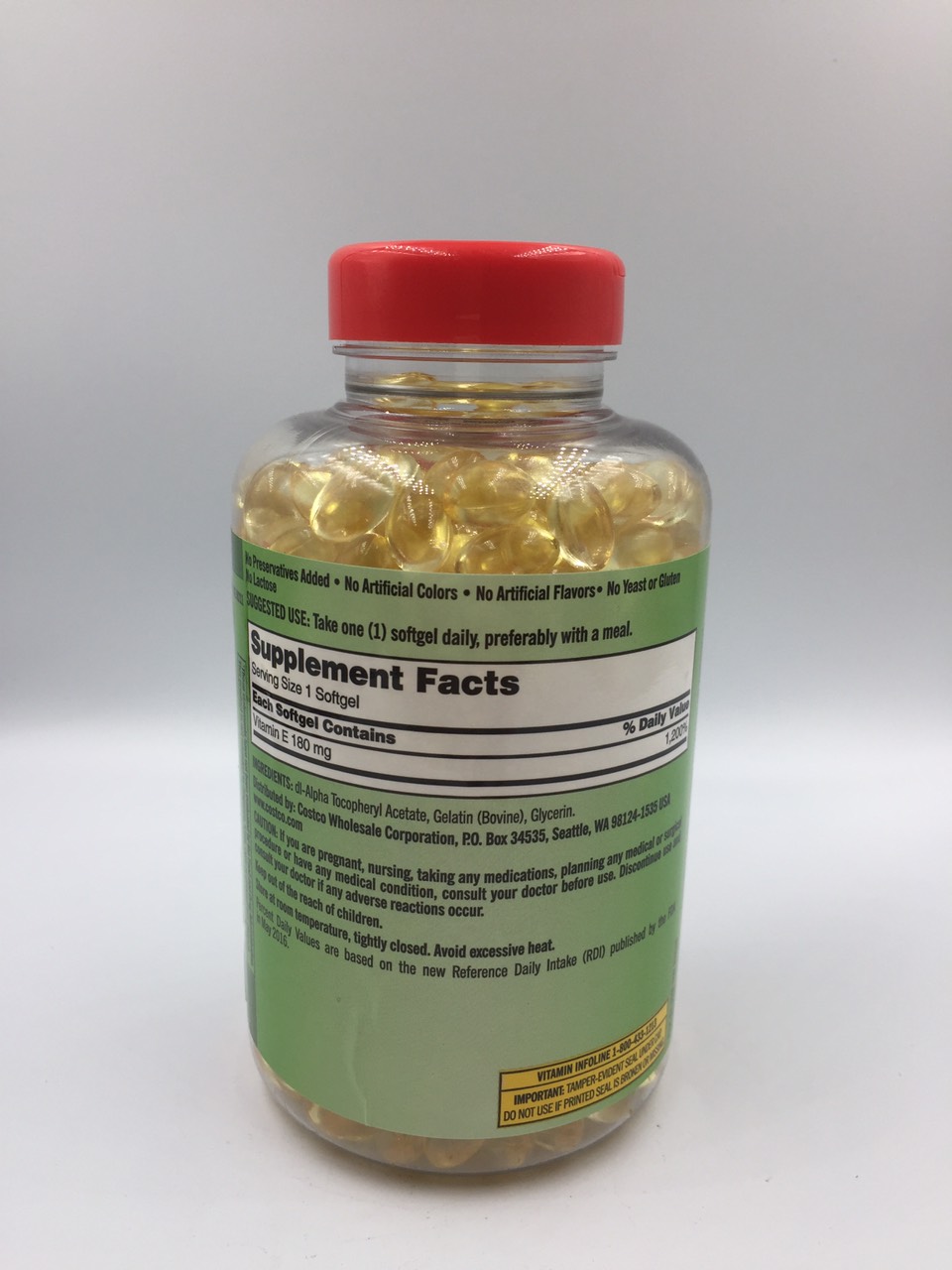Vitamin E 400 IU Kirkland 500 viên của Mỹ