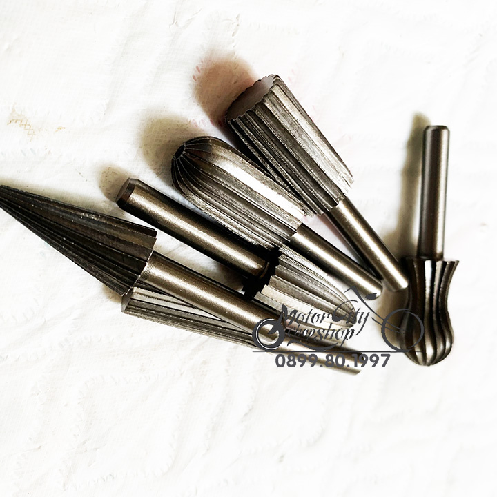 Bộ 6 đầu mài gỗ thép Carbon dùng Diy cao cấp