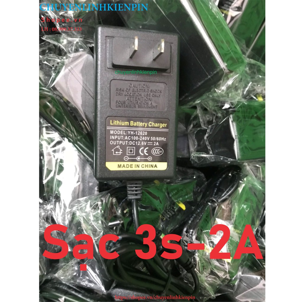 Sạc Lion 3S 12.6V 2A tv ( có đèn báo đầy ) ( Bl64 46 )