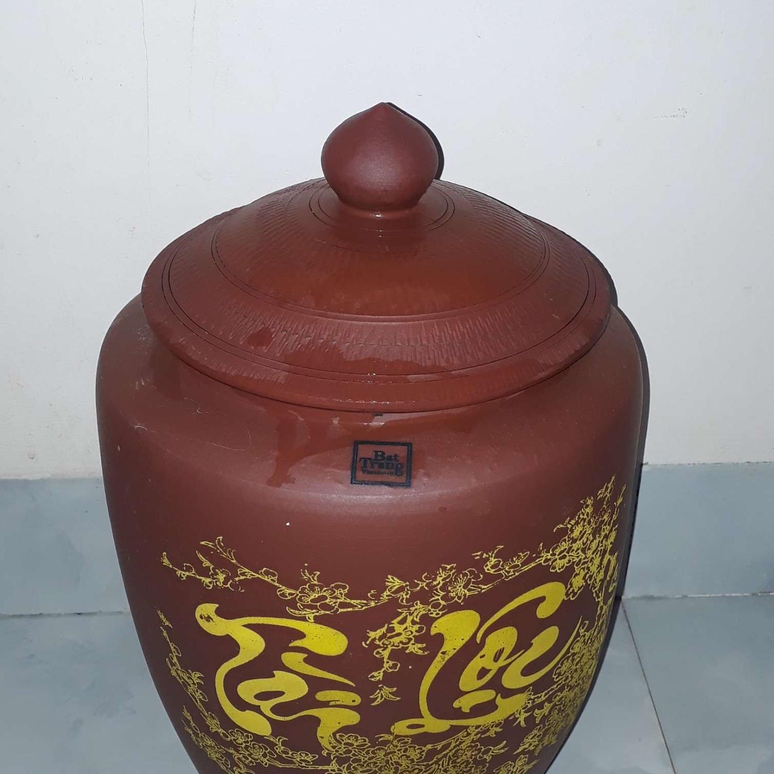 Hũ gạo phong thủy Bát Tràng 8kg