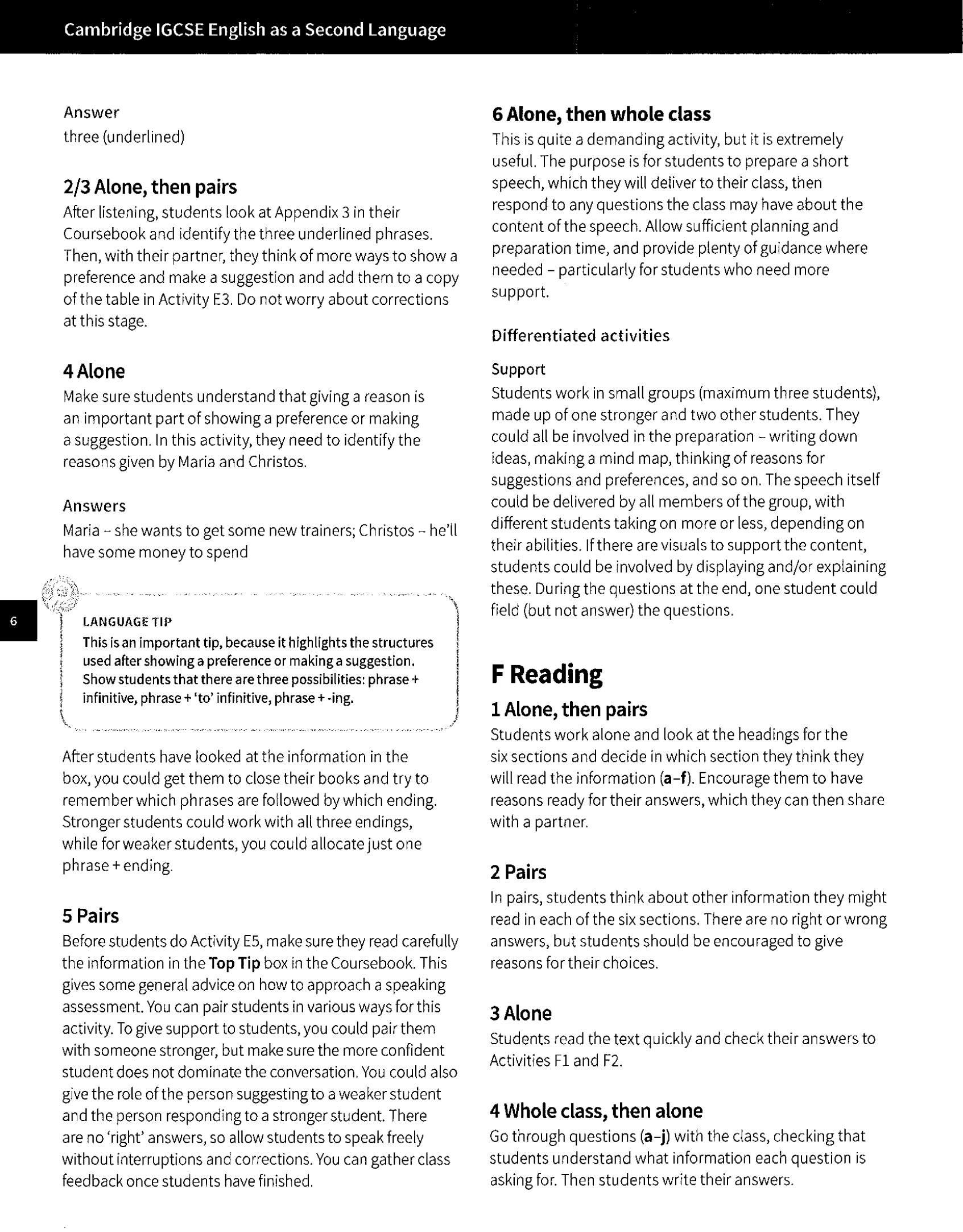 IGCSE English as a Second Language (Sách đen trắng)