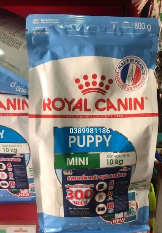 Thức ăn cho chó con Royal Canin Mini Puppy 800g