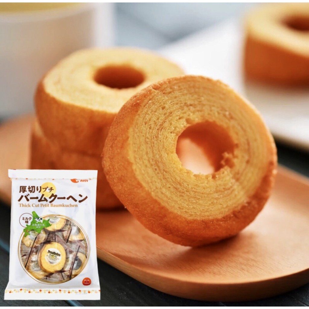 Bánh cuộn Baumkuchen mini vị sữa 190g