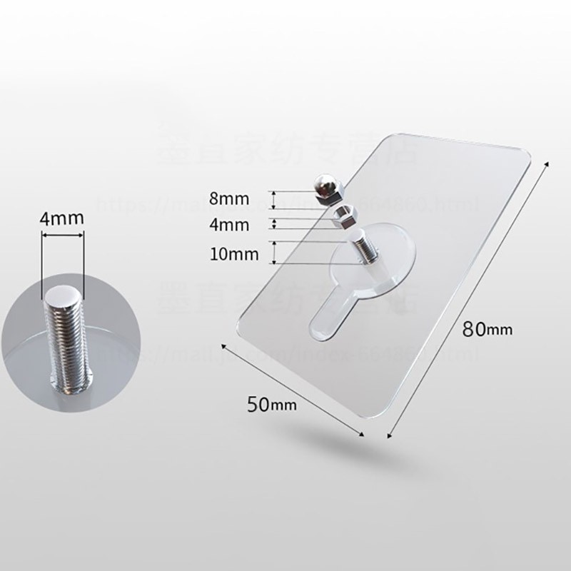 MIẾNG DÁN ỐC VÍT SIÊU DÍNH TRONG SUỐT KHÔNG KHOAN ĐỤC TƯỜNG