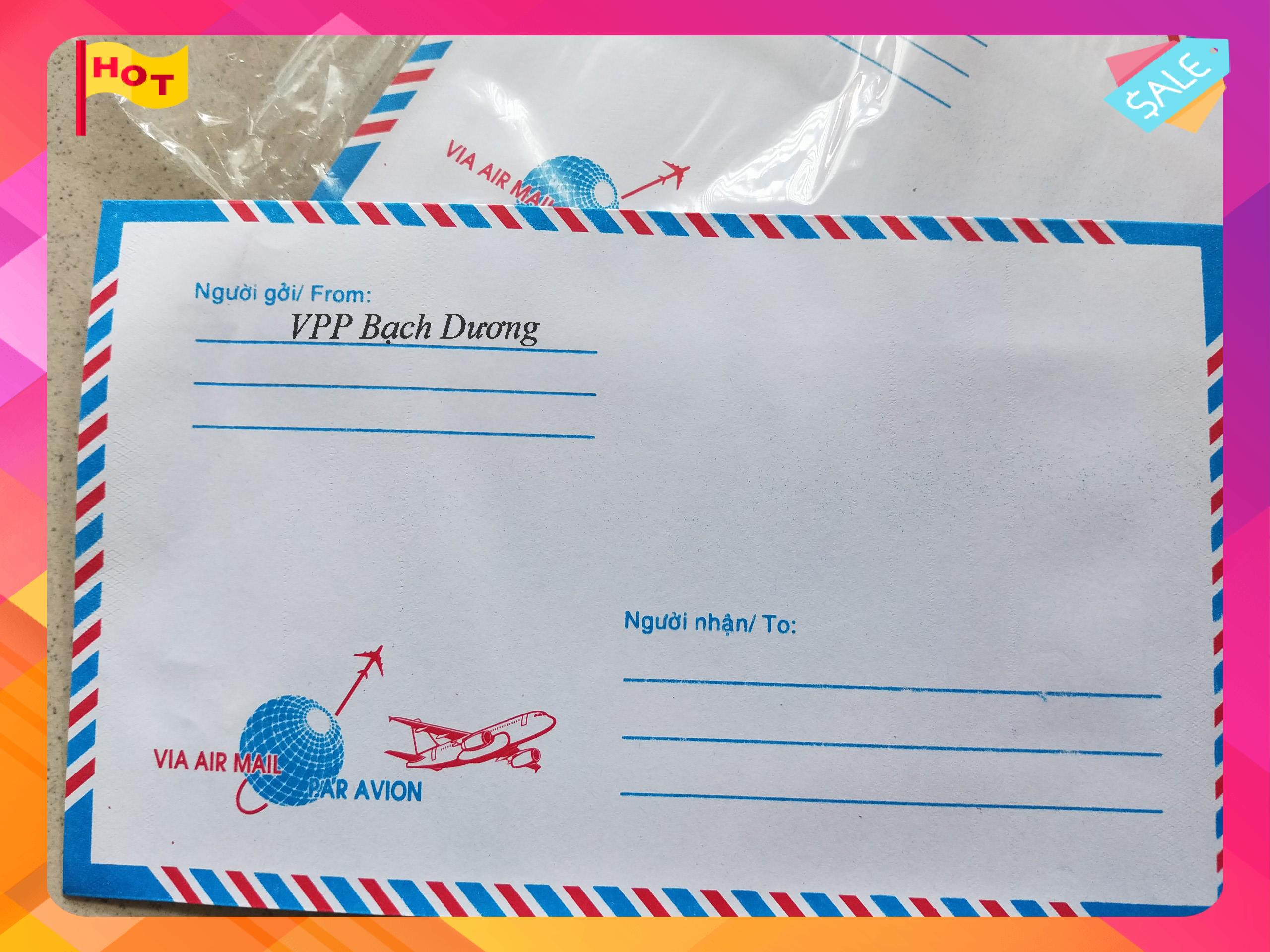 Bao thư sọc có keo - 25 cái/xấp - 11cm x 18cm