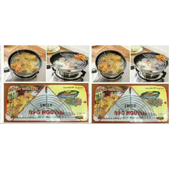 Vỉ gác chảo inox 28cm -30cm