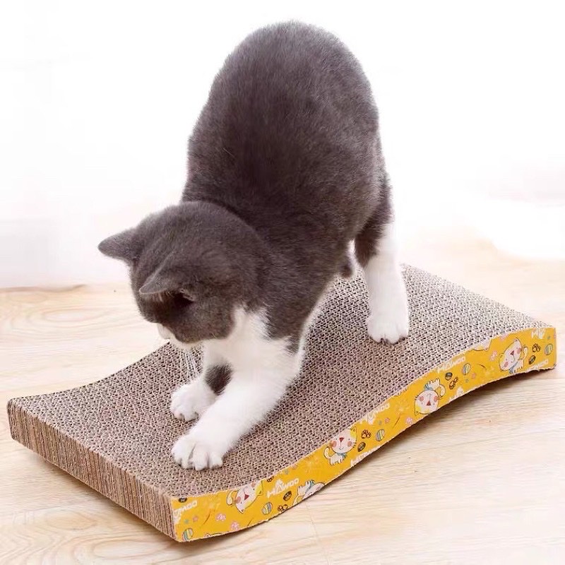 Bàn cào móng cho mèo giấy hình gợn sóng