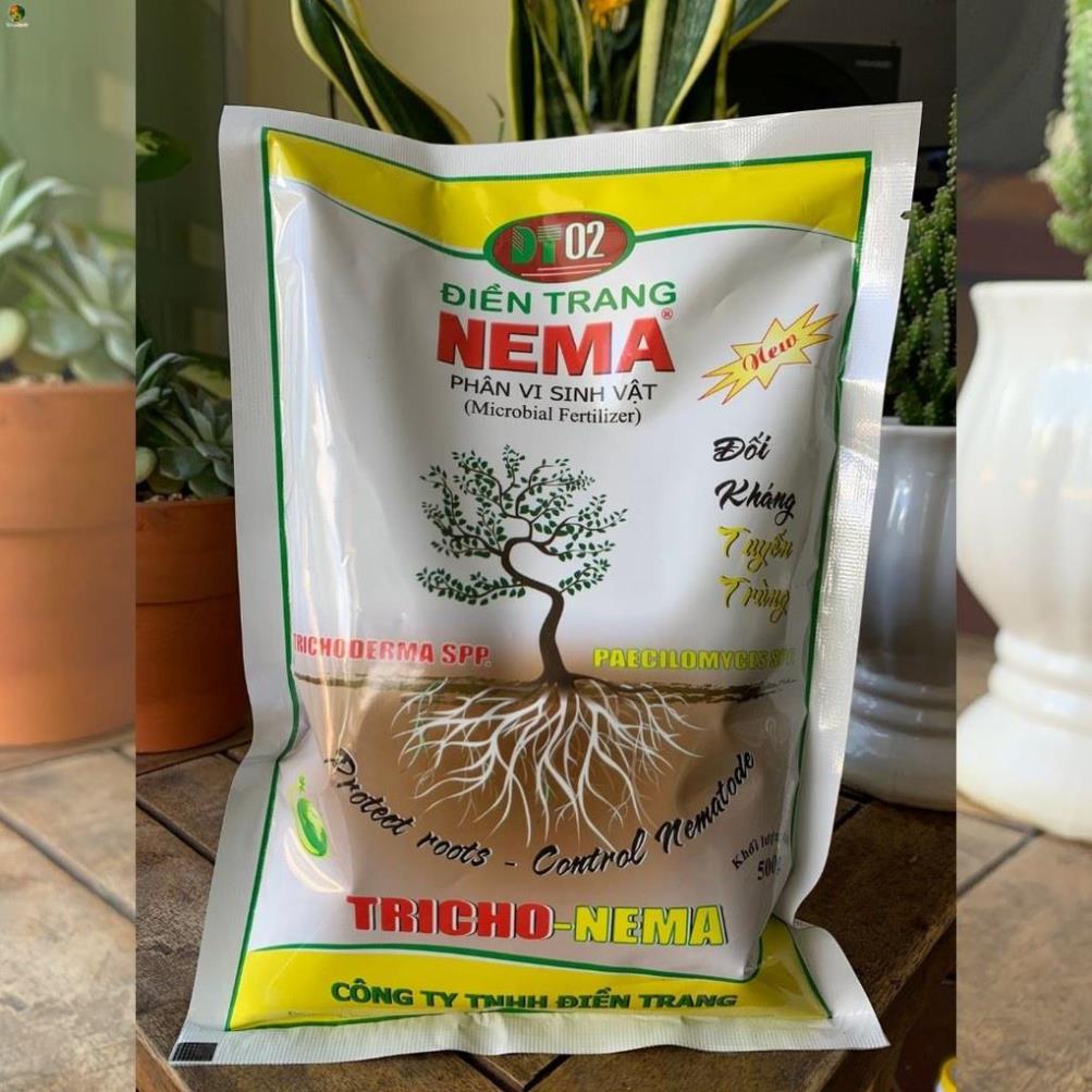 Phân vi sinh vật Điền Trang-Tricho NEMA 500g, đối kháng tuyến trùng và nấm bệnh gây hại