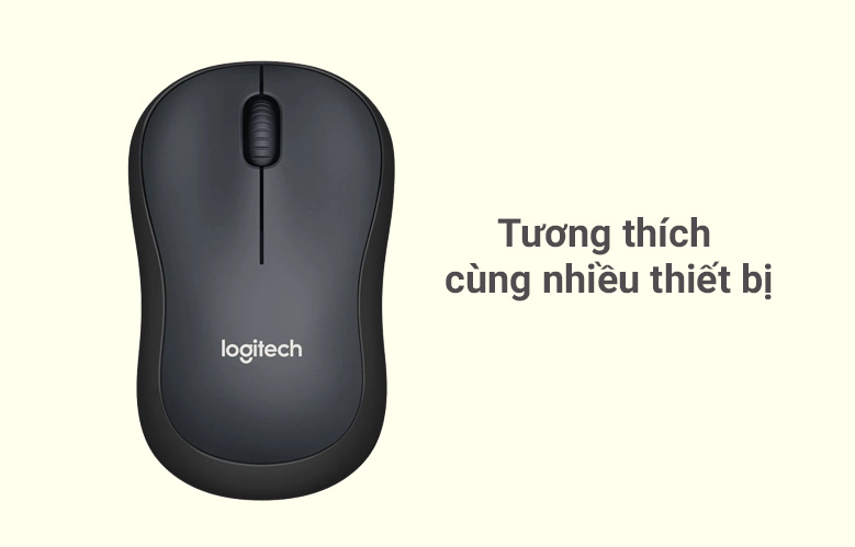 Chuột không dây Logitech M186 (Xám) - Bảo hành 36 tháng