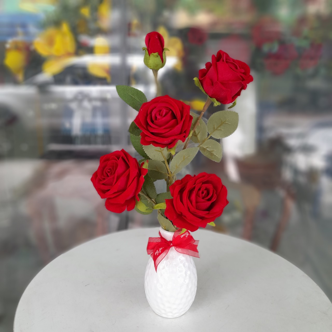 Chậu hoa MINI để bàn, decor quán xá- nhà hàng...chậu cây giả trang trí (nhiều mẫu)
