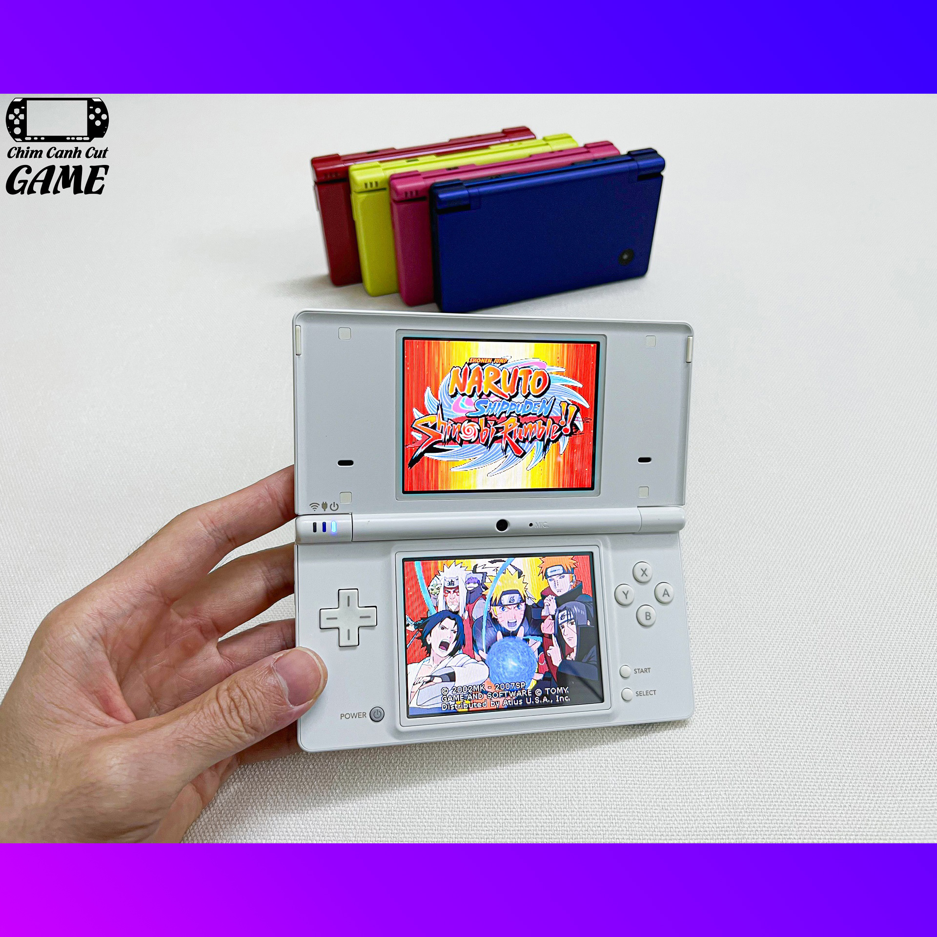 [CHÍNH HÃNG] Máy chơi Game Nintendo DSi (Miễn phí cài Game, Phụ kiện đầy đủ)