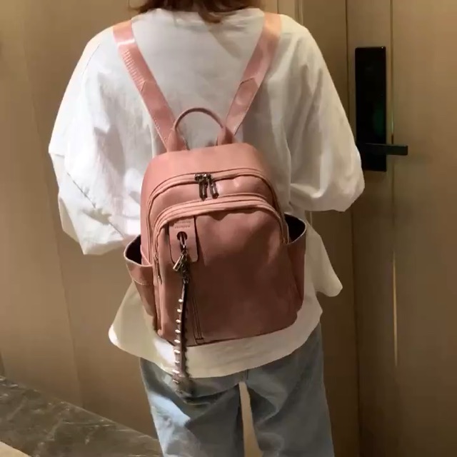 Balo Du Lịch Mini Đi Chơi Nữ Da Mềm_BL011
