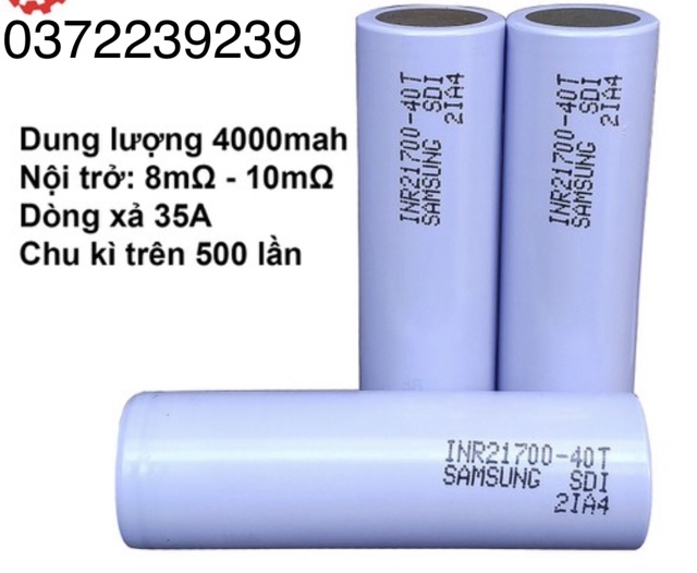 [HCM]Cell samsung 21700 40t tháo thiết bị 98%