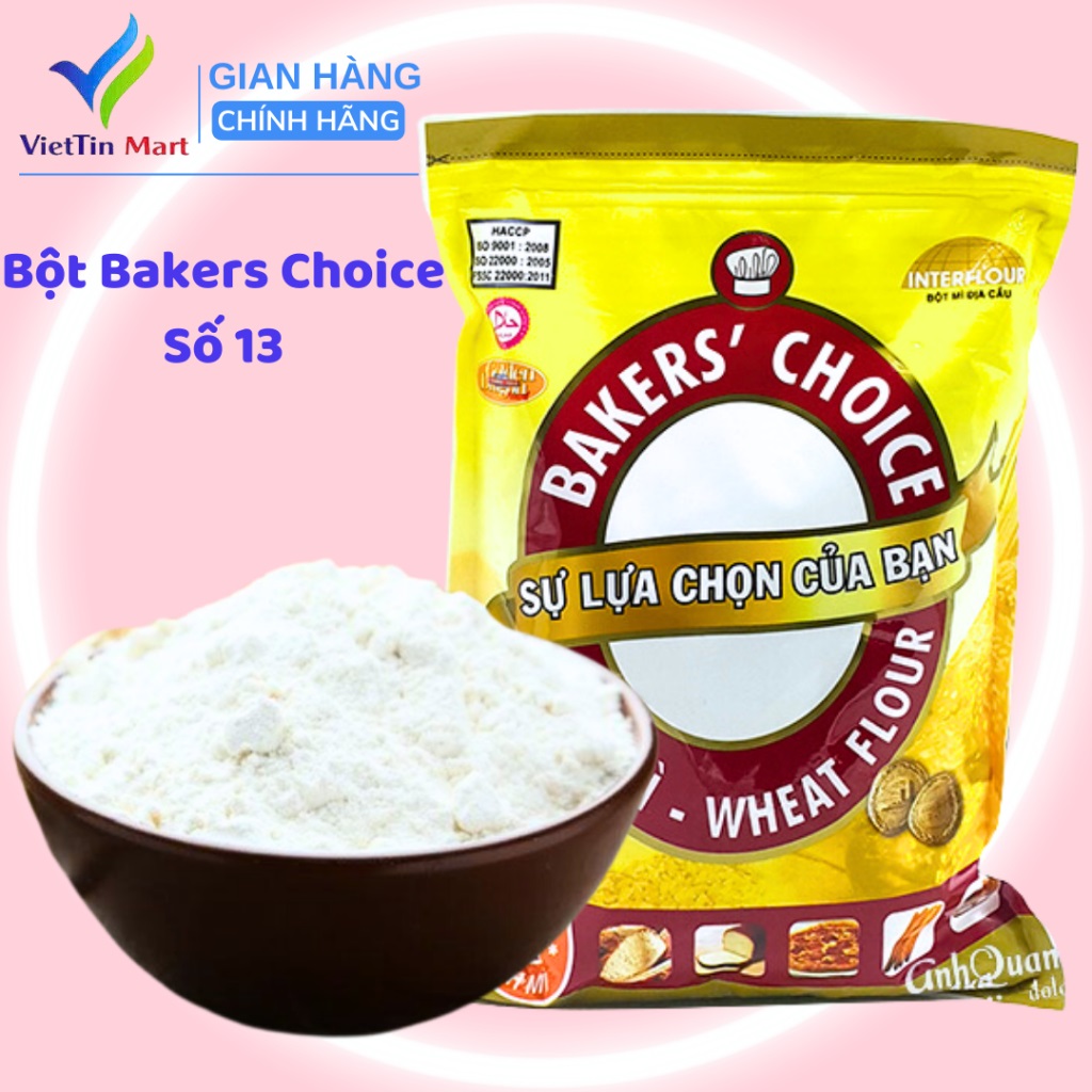 Bịch 1kg Bột mì Bakers’ Choice số 13 (bread flour)