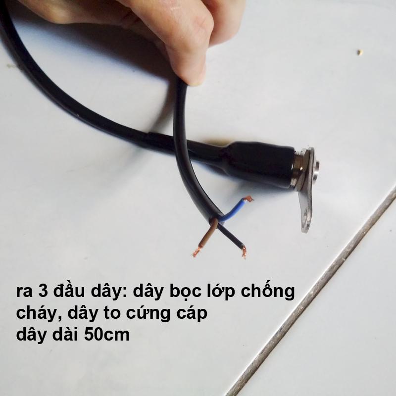 Công Tắc Led inox chân ốc cho xe máy NK071