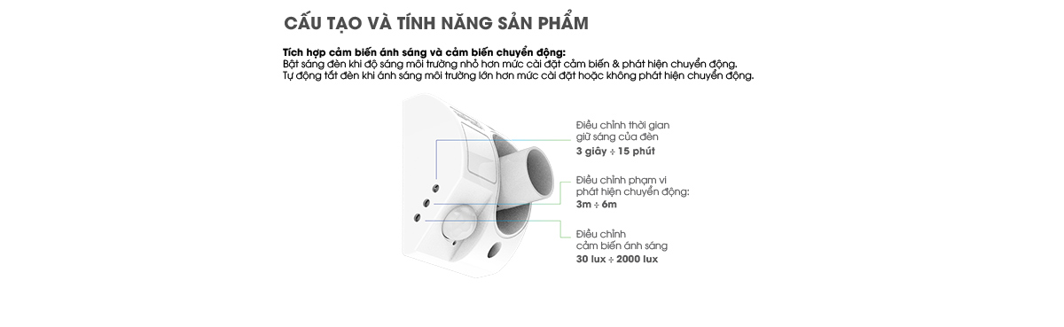 ĐUI ĐÈN CẢM BIẾN RĐ