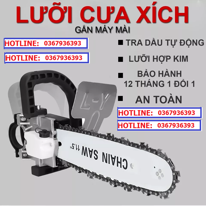 Lưỡi Cưa Xích Gắn Máy Mài Cầm Tay