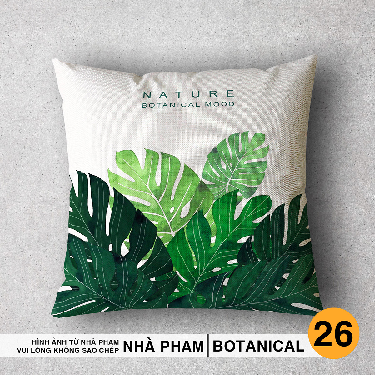 Gối Sofa Gối Trang Trí BOTANICAL (NO21- 40) (45x45cm)