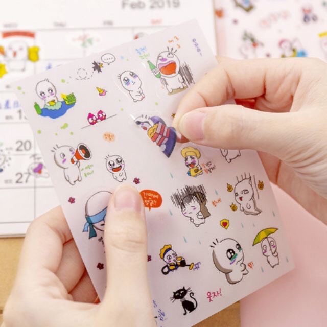 Bộ 6 sticker dán Syung