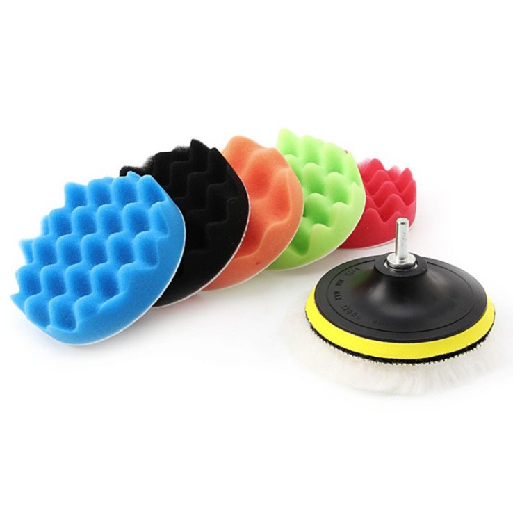 Bộ 8 món mút đánh bóng xe 125mm 5inch