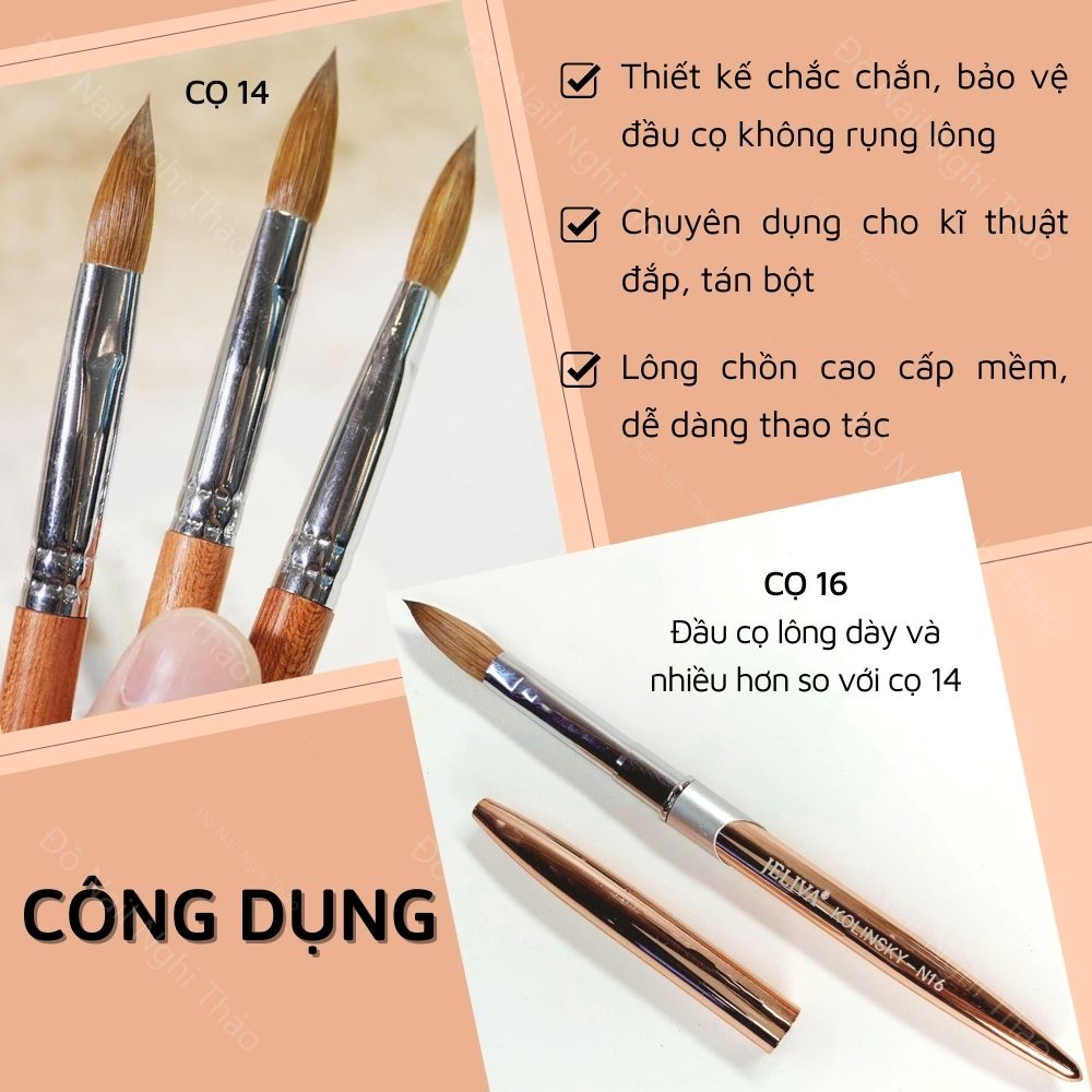 Cọ đắp bột lông chồn JELIVA
