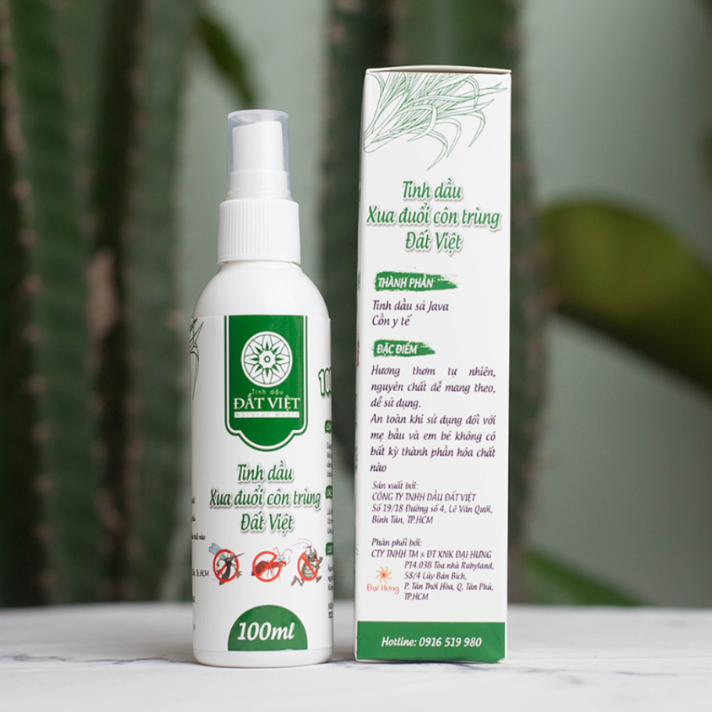 [HCM]Tinh Dầu Xua Đuổi Côn Trùng Đất Việt (100ml)