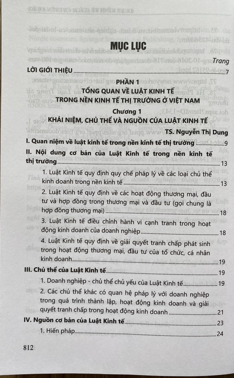 Luật Kinh Tế ( Sách Chuyên Khảo )