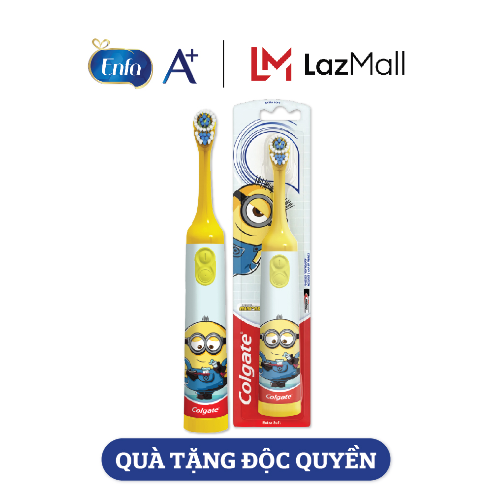 [Quà Tặng Enfa] Bàn chải điện trẻ em Colgate Minion