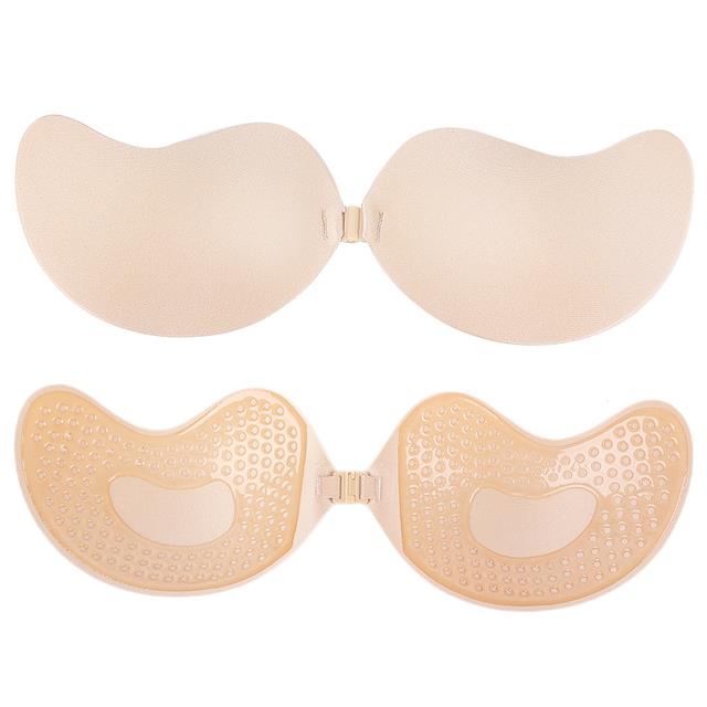 Silicone Sticky Invisible Backless Bra Strapless Push Up Bralette Seamless  Front Closure Adhesive Bars Nipple Cover Underwear