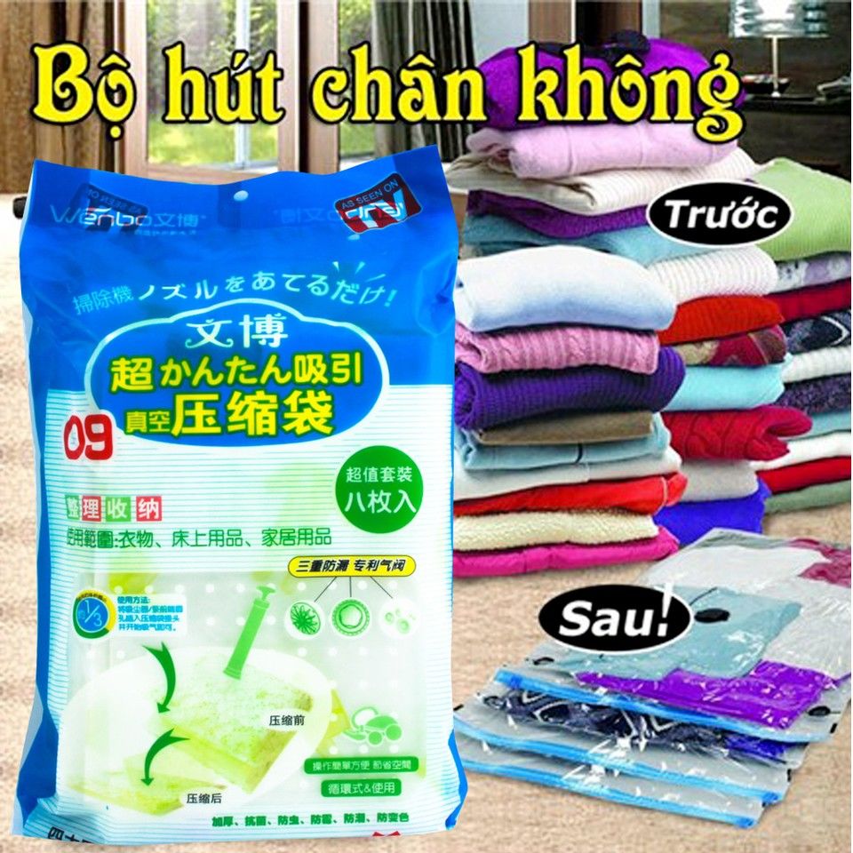 BỘ 8 TÚI HÚT CHÂN KHÔNG