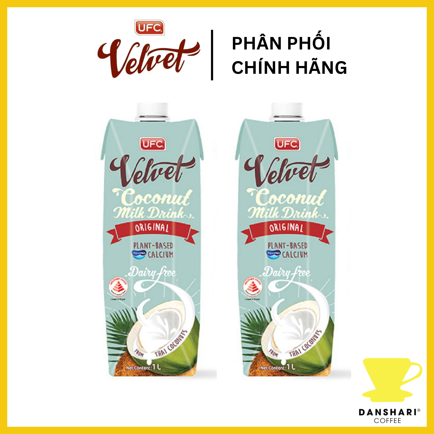 Sữa Yến Mạch, Hạnh Nhân, Dừa, Chocolate UFC Velvet (2 x 1L)