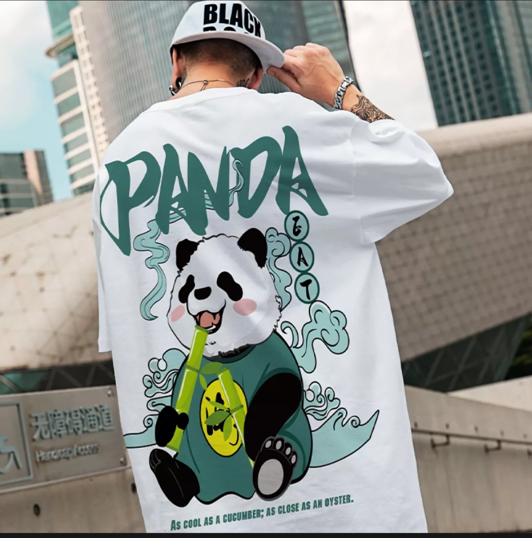 [HCM]Áo Thun Nam Nữ Form Rộng In Hình PANDA độc đẹp Vải Dày Mịn Thiết Kế Thời Trang Đường May Sắc Sảo ( trắng )
