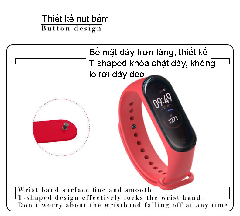Dây đeo miband thay thế cho Xiaomi Miband 3 Xiaomi Miband 4
