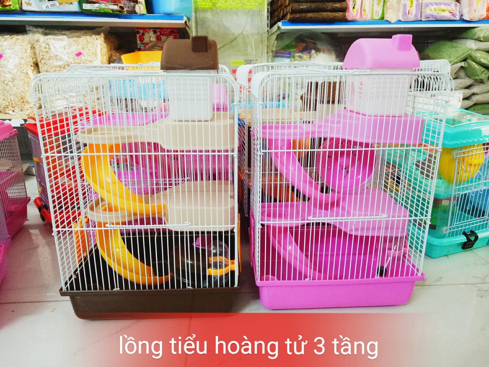 lồng tiểu hoàng tử 2 tầng lớn cho hamster  - T3 PETS SHOP